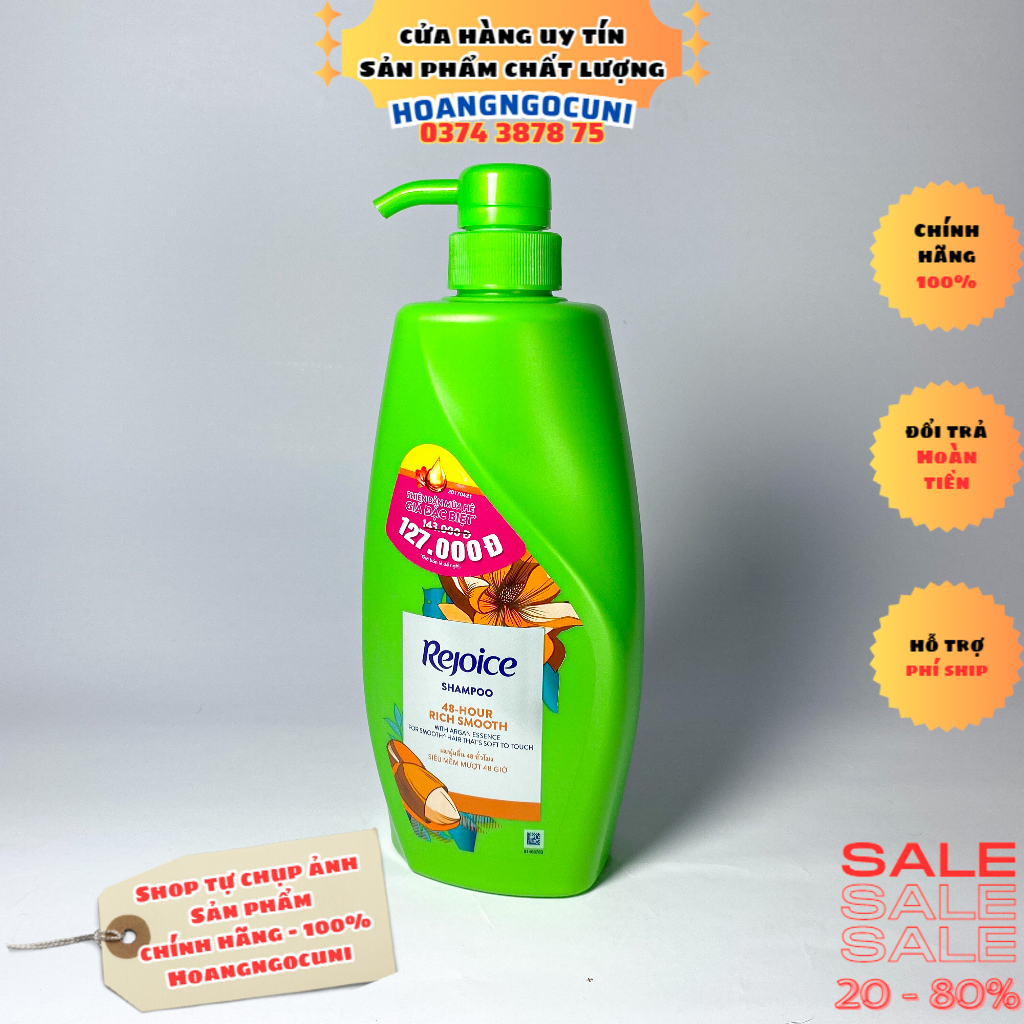 Dầu gội Rejoice 630ml, 900ml siêu mềm mượt 48 giờ chính hãng cao cấp freeship 1k