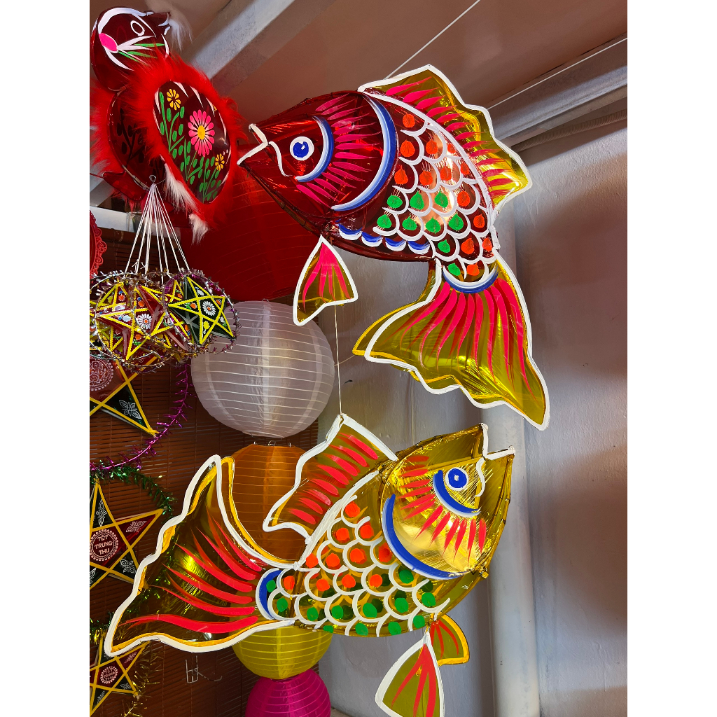 Lồng đèn Cá Chép đại 70/ 100cm trang trí tết trung thu cổ truyền ( 1 đèn)
