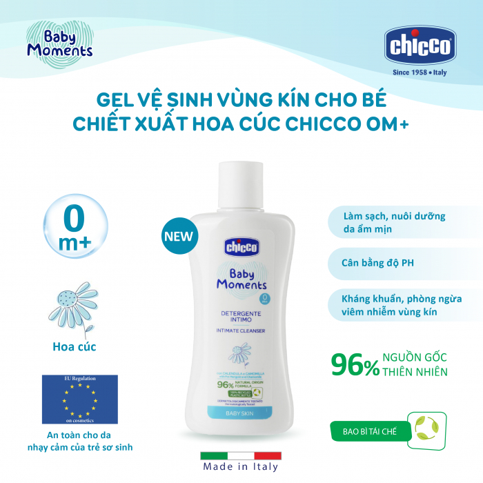 Dung Dịch Vệ Sinh Bé Gái Chicco Hoa Cúc 0m+ ( 200ml )