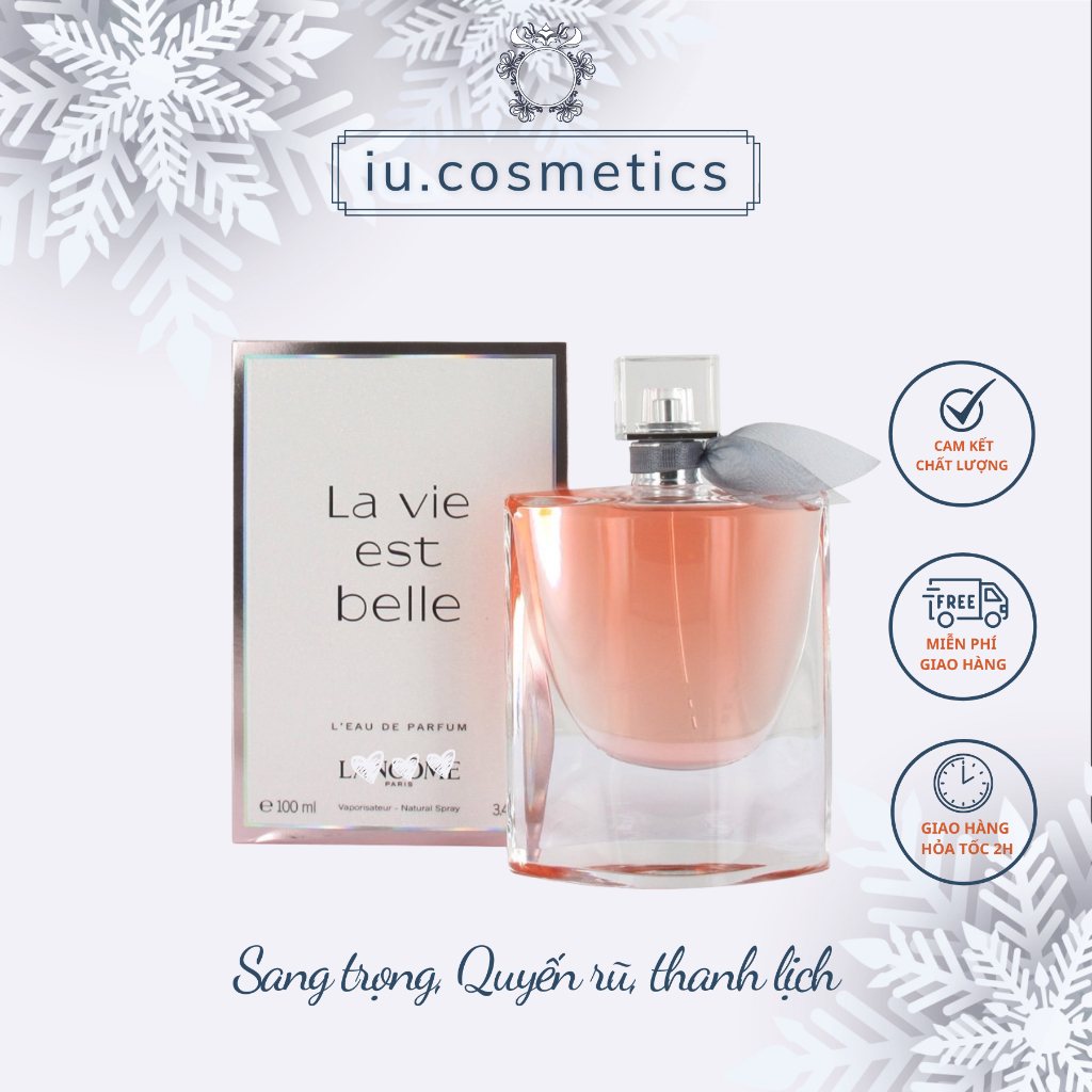 Nước Hoa Nữ Lancom La Vie Est Edp 75Ml - Dầu Thơm Nữ Hương Thơm Ngọt Ngào Sang Trọng Quý Phái - Iu.cosmetics