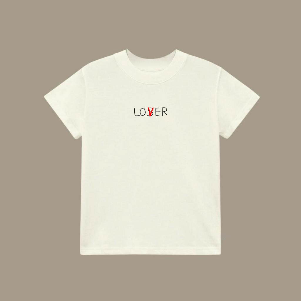 Áo thun nữ baby tee  ngắn tay in chữ FVCK-LOVE hottrend 2023 chất cotton  100% 2 chiều siêu cấp mát lịm