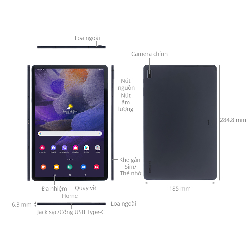 Máy tính bảng Samsung Galaxy Tab S7 FE WiFi