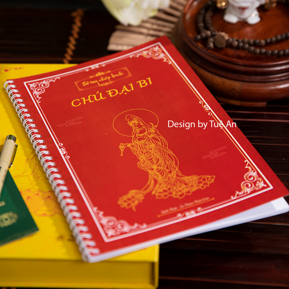 5 Tập vở chép Kinh Dược Sư,Chú Đại Bi,Sám Hối,Địa Tạng,Hồng Danh dành cho người mới tập chép Kinh - Tuệ An