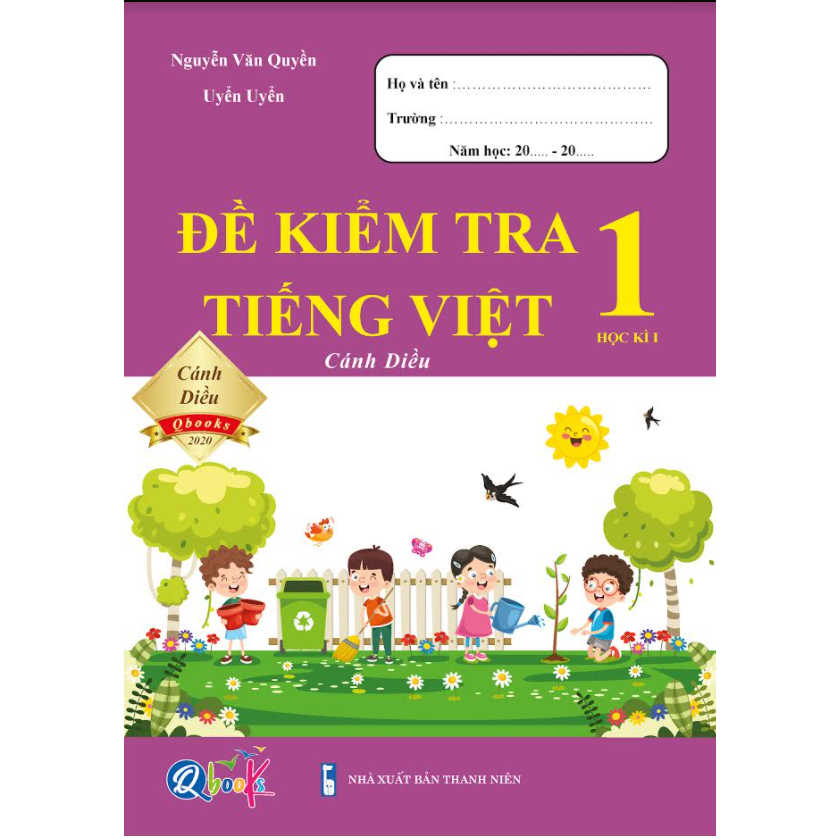 Sách - Combo Bài tập hàng ngày, Bài tập tuần, Đề kiểm tra môn Toán và Tiếng việt Lớp 1 - Kì 1 - cánh diều (6 quyển)