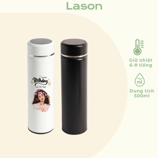 Bình nước giữ nhiệt Black and White hiển thị nhiệt độ 500ml, inox 304 cực kì tốt và đảm bảo
