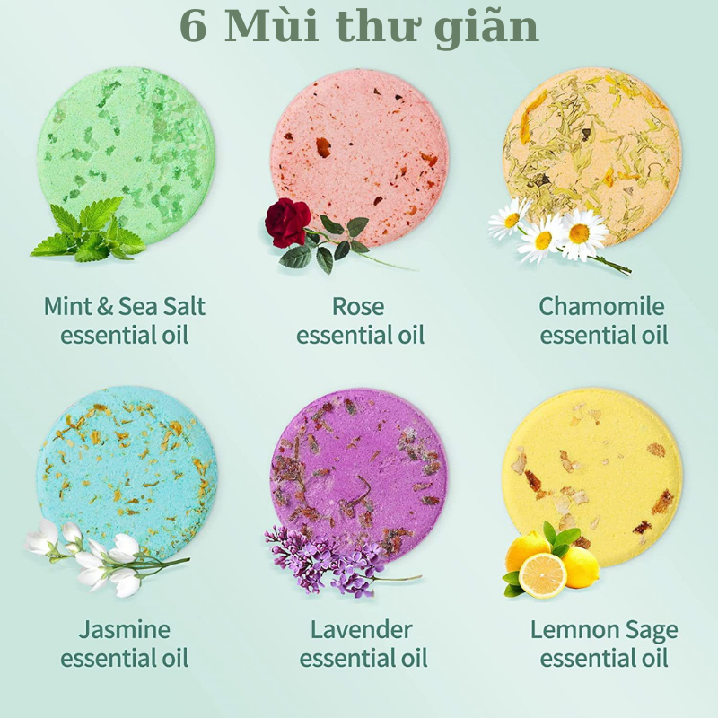 - Shower Steamer Romantic Bath- Viên Xông Cho Phòng Tắm Đứng- Thư Giãn, Giảm Stress-Ngủ Ngon-40g