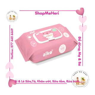 Khăn giấy ướt cho bé aiko 100 tờ