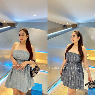 [N.T BIGSIZE]  💕 ĐẦM WAS JEANS CUP NGỰC 💕