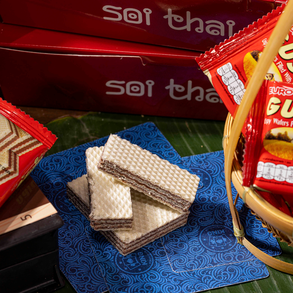 Bánh Xốp Gussen socola sữa Bánh xốp cao cấp siêu ngon đồ ăn vặt nhập khẩu Thái Lan