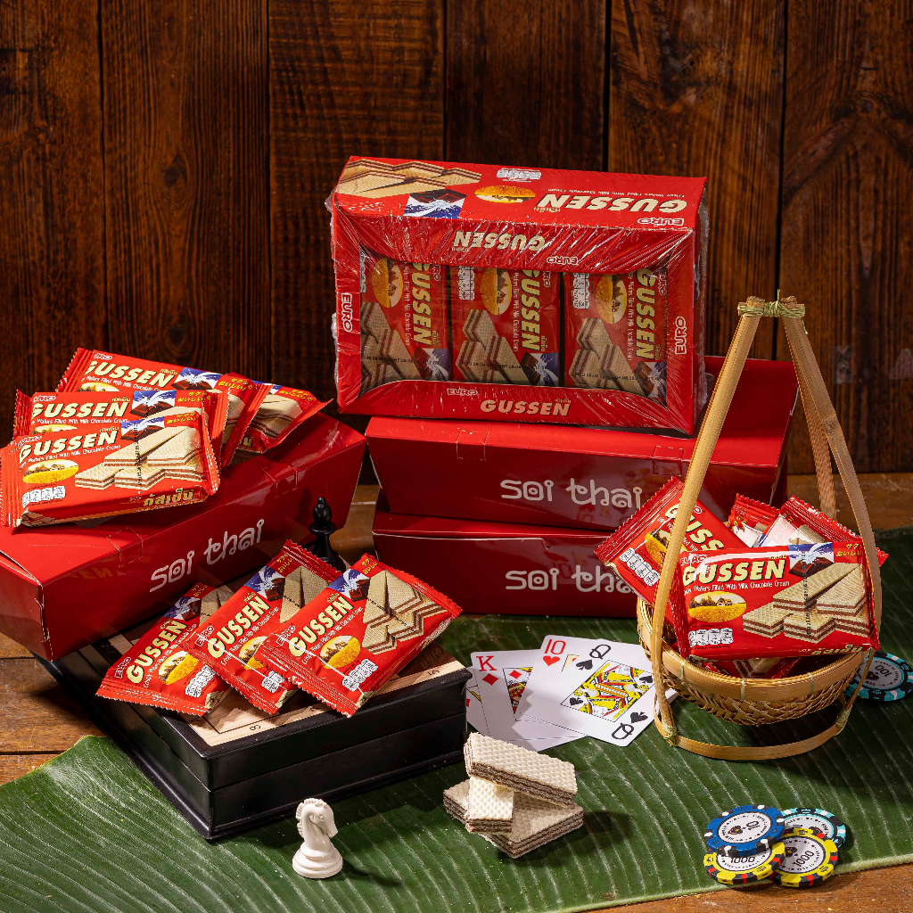 Bánh Xốp Gussen socola sữa Bánh xốp cao cấp siêu ngon đồ ăn vặt nhập khẩu Thái Lan