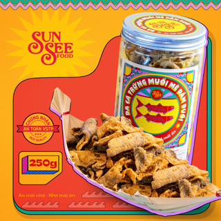 Da cá trứng muối phô mai 250g đồ ăn vặt | Đồ ăn vặt SunSee Food