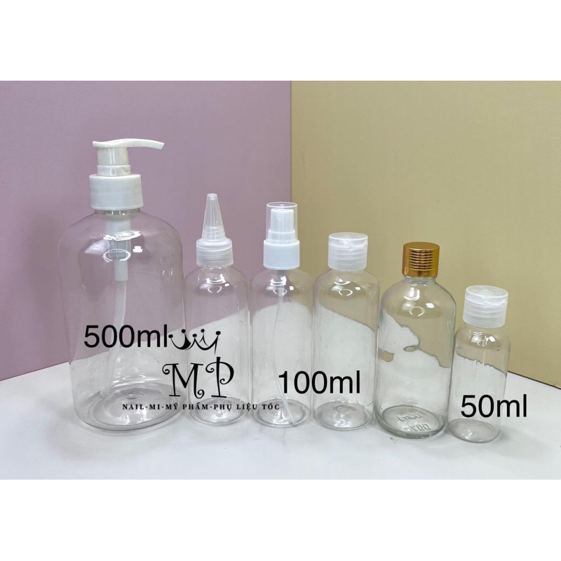 Chai nhựa 100 ml đựng chất lỏng