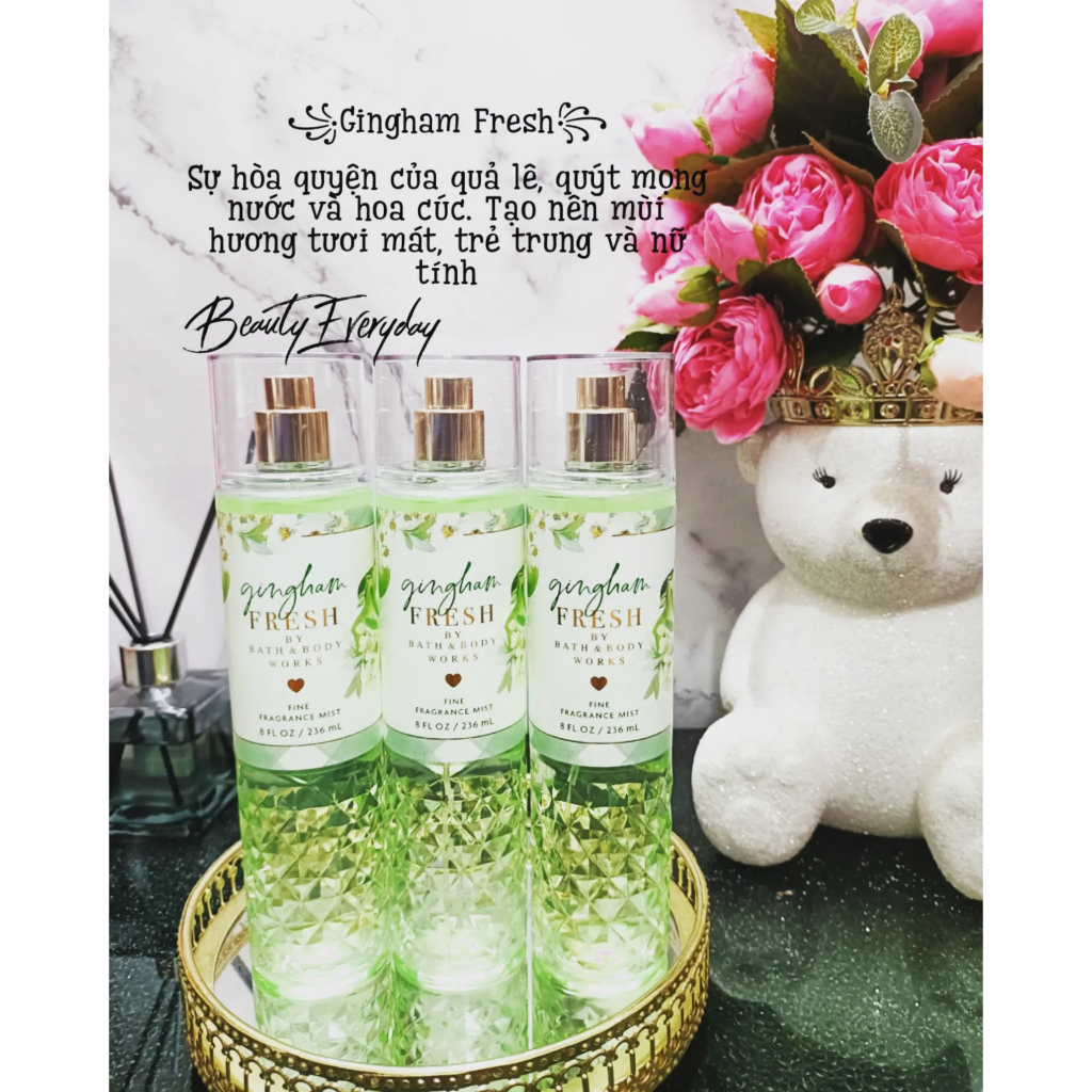 Body Gingham Fresh - Xịt Thơm Toàn Thân - Bath &amp; Body Works 236ml