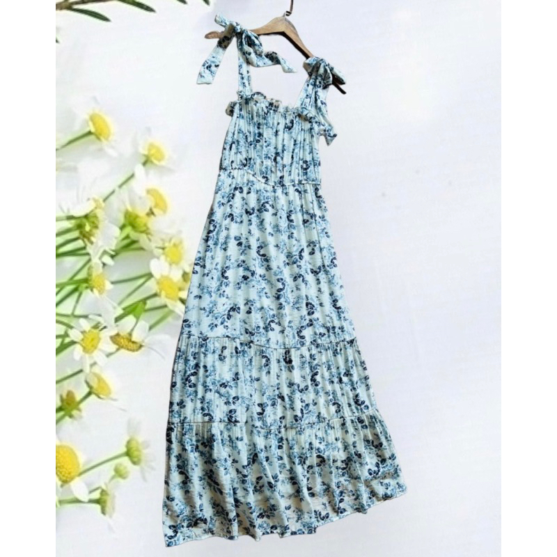 EVIE HOUSE LINEN 💞Váy 2 dây dáng dài, xuất chuẩn xịn, hàng sẵn shop!