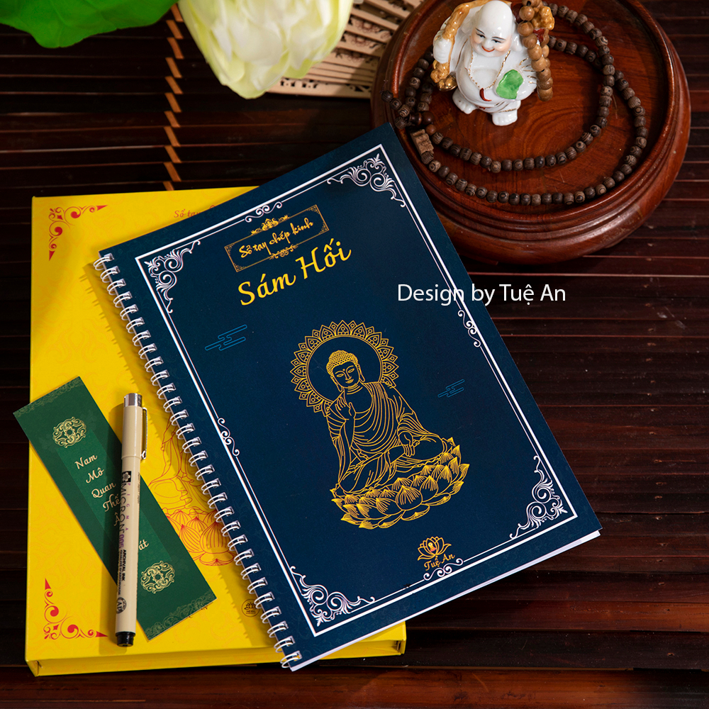 Combo 3 Tập vở chép KINH Chú Đại Bi, Sám Hối, Kinh Địa Tạng,Tặng Kèm 5 Bút dành cho người mới tập chép Kinh - Pháp tâm