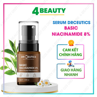 Serum basic niacinamide 8% drceutics cho da dầu mụn 30g - 4beauty