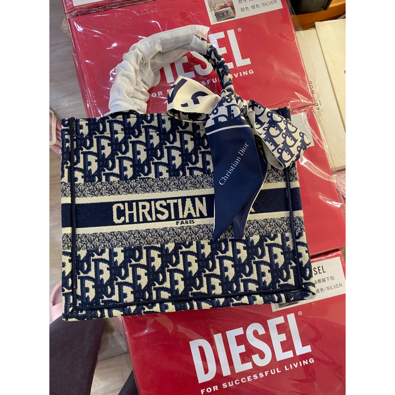 Hàng sẵn Túi Tote nữ  fullbox+ Tặng kèm khăn