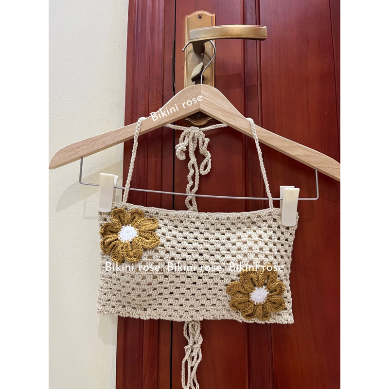 SÉT LEN MÓC HANDMADE MÀU BE NÂU