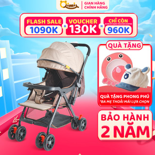 Xe đẩy cho bé QiMi Q303 cao cấp 2 chiều gấp gọn an toàn cho bé đa năng tiện dụng cho mẹ