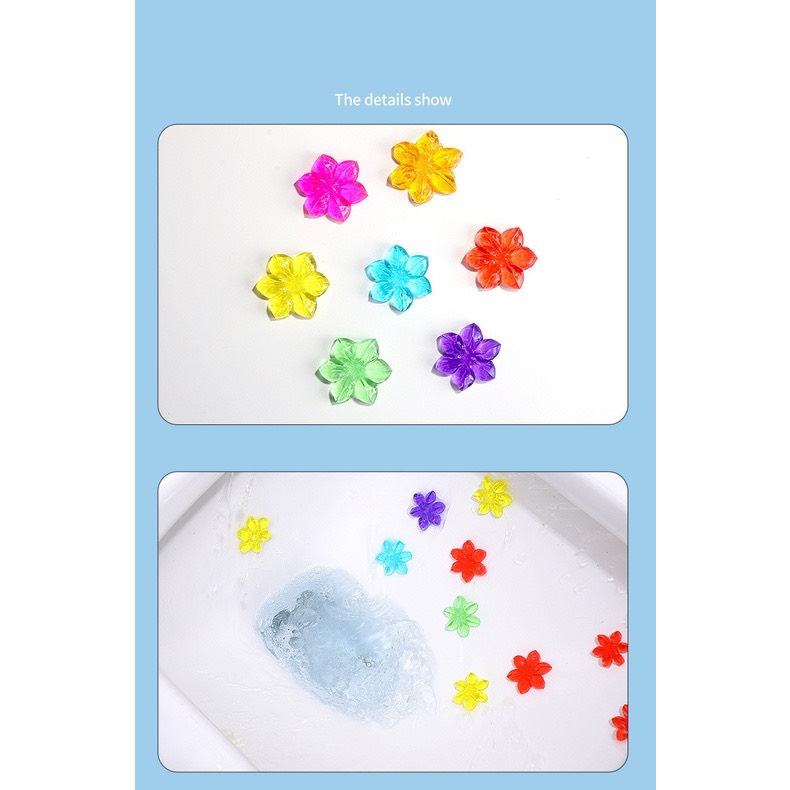 Gel thơm khử mùi khử trùng làm sạch vệ sinh diệt khuẩn bồn cầu hình bông hoa