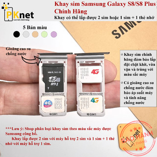 Khay sim s8, s8 plus dành cho samsung galaxy s8, s8 plus - bản 2 sim