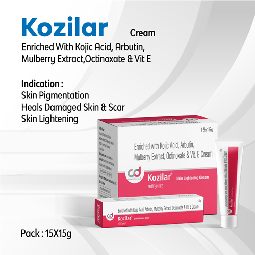 Kozilar cream  arbutin, kojic acid - kem dưỡng trắng, làm sáng da, giảm mờ thâm nám