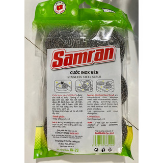 🦞 Set 6 Miếng Cước Sắt Nén INox SAMRAN Siêu Dày