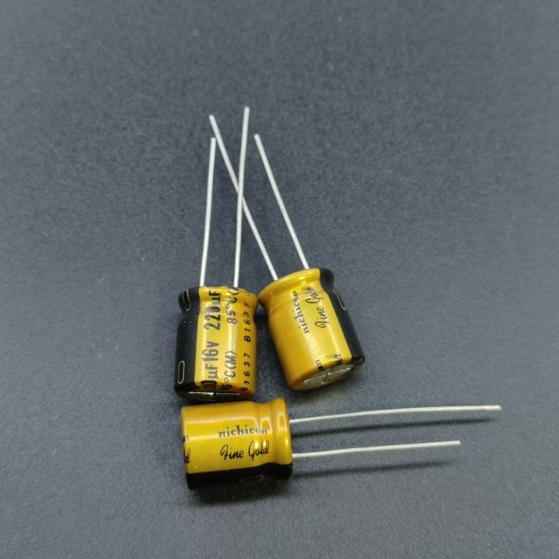 Tụ Nichicon Fine Gold FG 220uF 16V