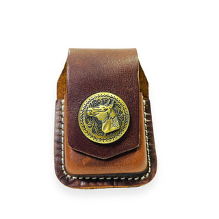 PHỤ KIỆN BAO DA CHO ZIPPO ZORRO ,DA THẬT 100% ,LOGO NGÔI SAO ,BÒ TÓT, NGỰA ĐẸP BỀN CHẮC,