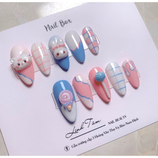 Set 10 Charm mèo,thỏ kute -charm hoạt hình