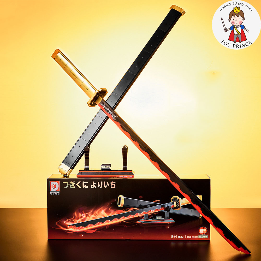 Đồ Chơi Lắp Ráp Mô Hình Thanh Kiếm Nichiron Của Yorrichi Tsugikuni Kimetsu no Yabai Demon Slayder DK1522