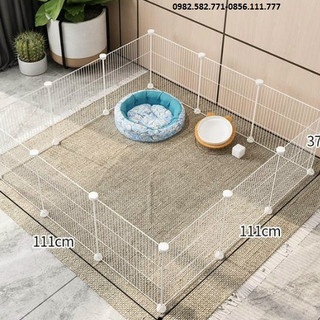 Chuồng quây lưới sắt lắp ghép sơn tĩnh điện phù hợp với các loại thú cưng chó mèo bọ,rùa, thỏ....
