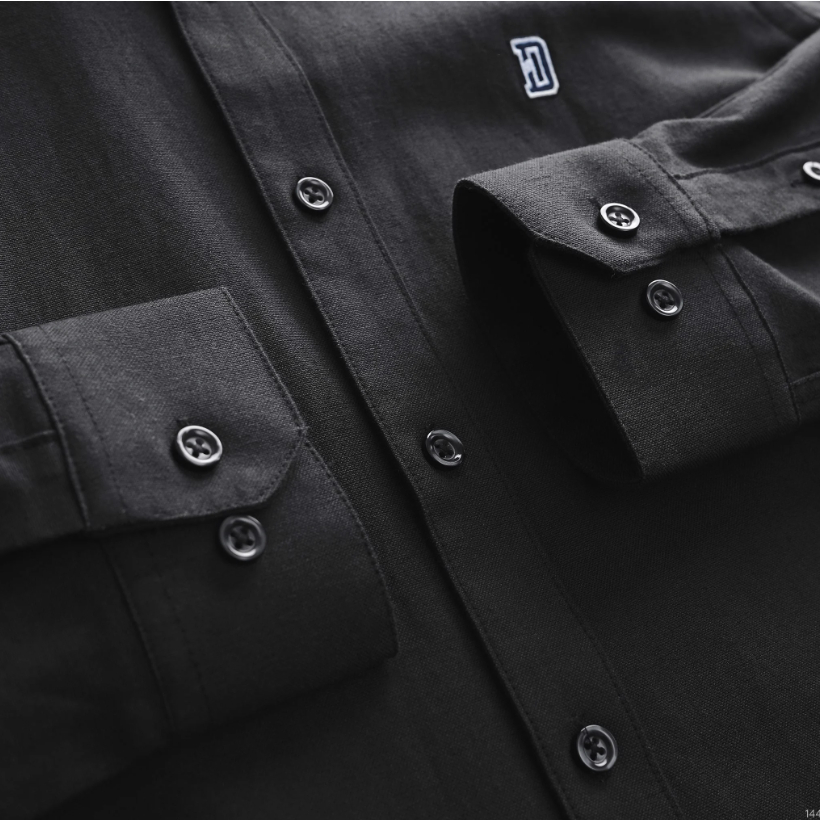 Áo sơ mi nam tay dài Casual Logo D Signature ICONDENIM chất bamboo mát lạnh chống nhăn bề mặt thoải mái - SMID0144