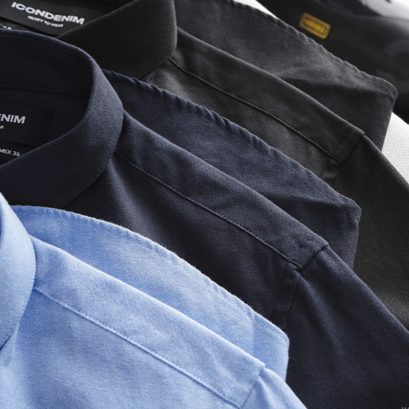 Áo sơ mi nam tay dài Casual Logo D Signature ICONDENIM chất bamboo mát lạnh chống nhăn bề mặt thoải mái - SMID0144