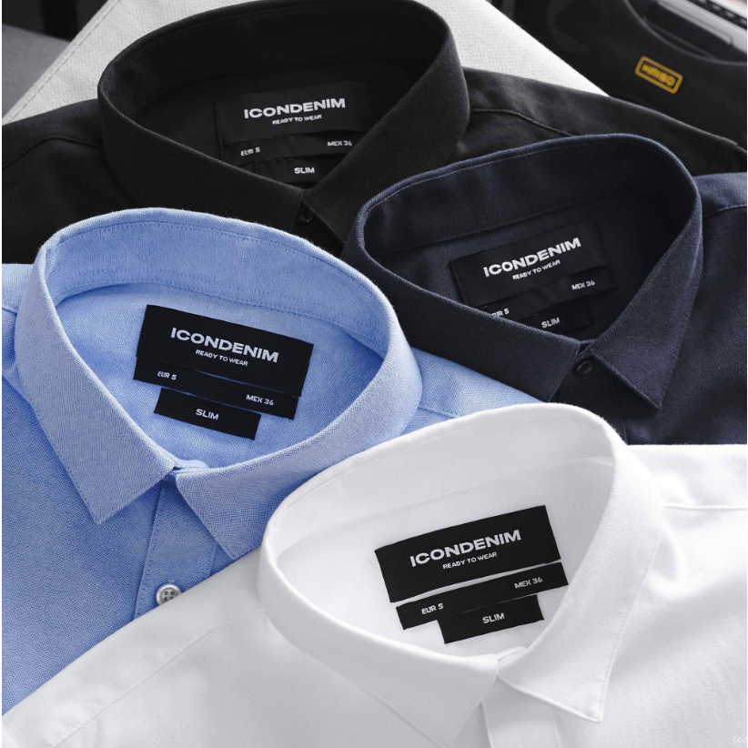 Áo sơ mi nam tay dài Casual Logo D Signature ICONDENIM chất bamboo mát lạnh chống nhăn bề mặt thoải mái - SMID0144