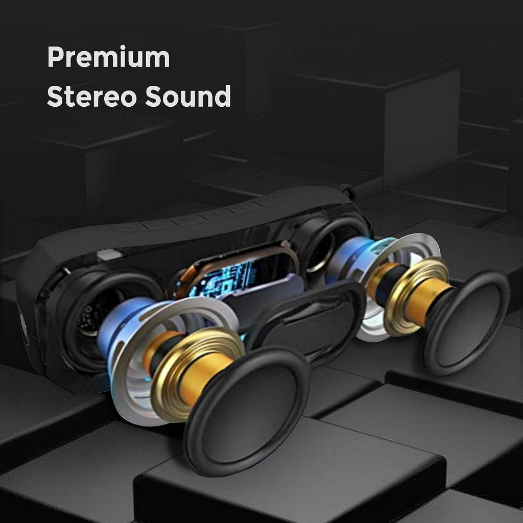Loa Bluetooth Chống Nước IPX7 - Nghe nhạc liên tục 24h - Bass Mạnh COMISO C32