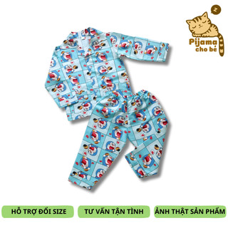 Pijama Cho Bé Kate Thái mịn đẹp không nhăn Nhiều mẫu trẻ em vui nhộn size cho bé 1-9 tuổi 10-40kg