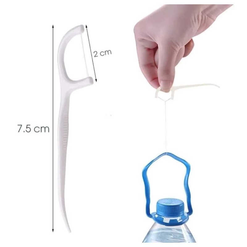 Combo 100 cây tăm chỉ nha khoa vệ sinh kẽ răng chân nướu (