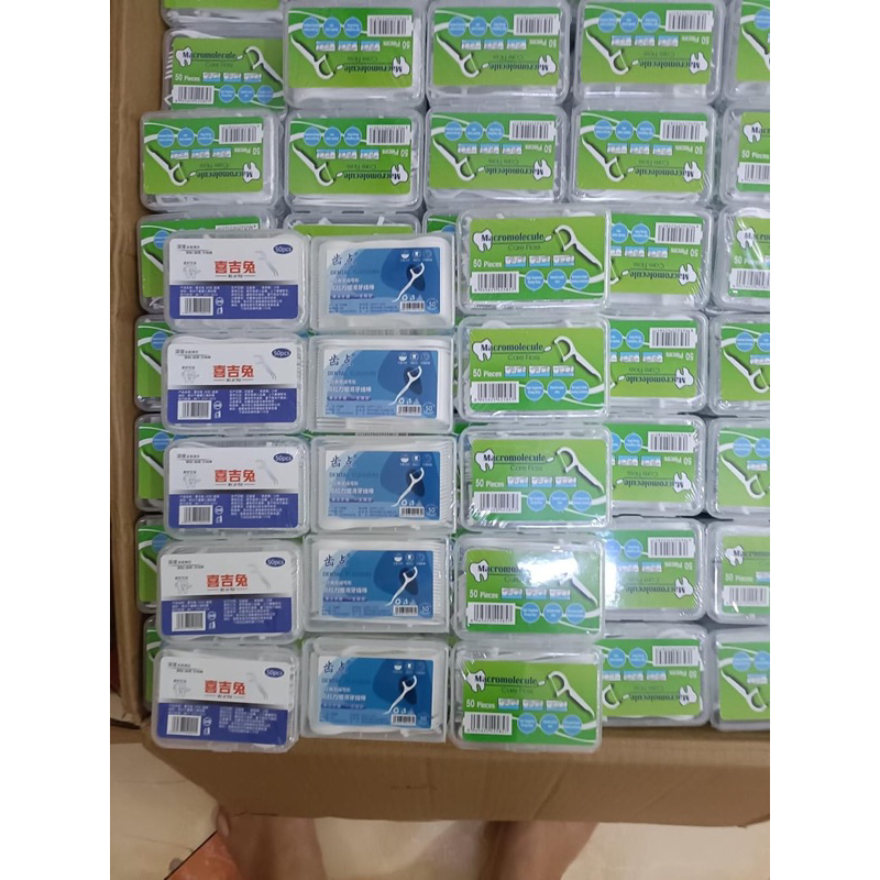 Combo 100 cây tăm chỉ nha khoa vệ sinh kẽ răng chân nướu (