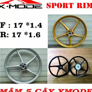 Bánh mâm 5 cây xmode kiểu rcb lắp các dòng yamaha sirius jupiter 1 thắng đĩa trước sau thắng đùm lắp như zin