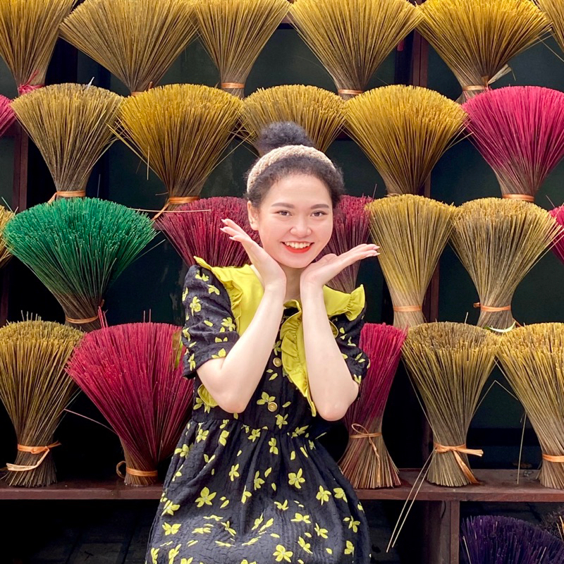 Oli2hand A1 CŨ Váy Iris Boutique - Yellow butterfly cute