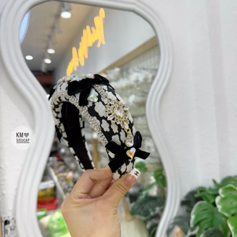 Băng Đô Cài Tóc Đính Hạt Sang Trọng