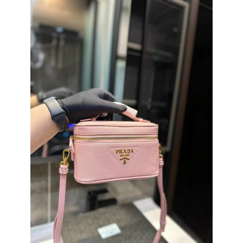 Túi cốp Prada super chất da mềm sz 18cm full2box
