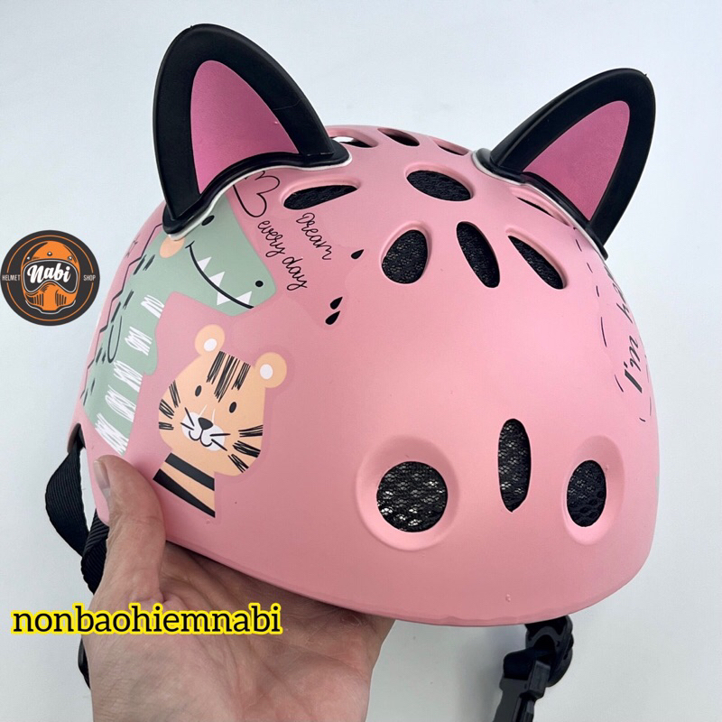 Mũ bảo hiểm Cartoon cho bé siêu dễ thương