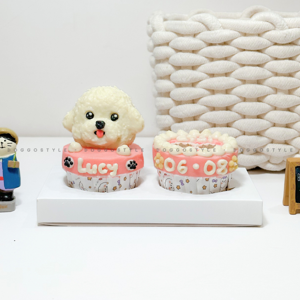 Bánh Nướng Cupcake Homemade Cho Chó Và Mèo Nhân Thịt Dịp Sinh Nhật Giáng Sinh Noel DoggoStyle Hộp 2/4Bánh