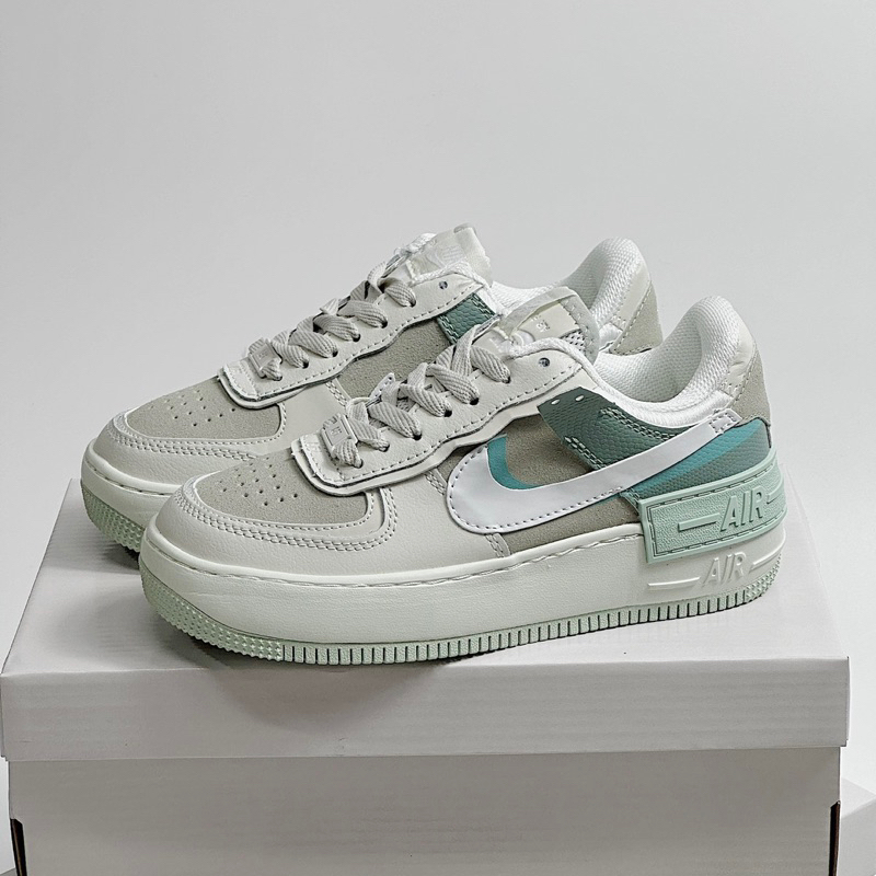 JDK STORE_Giày Sneaker Af1 Shadow Spruce Aura Green Xanh Mint