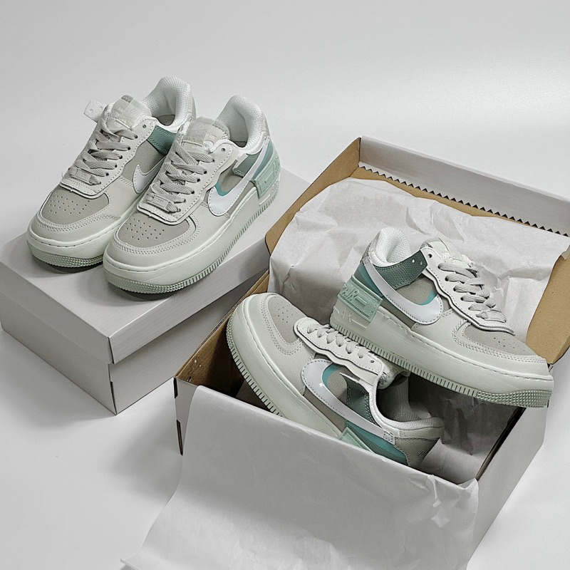 JDK STORE_Giày Sneaker Af1 Shadow Spruce Aura Green Xanh Mint