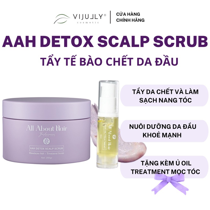 Tẩy Tế Bào Chết Tóc AAH All About Hair - AAH SCALP SCRUB 220gr
