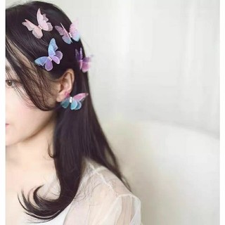 Kẹp bướm hình voan 3d 2 lớp thời trang
