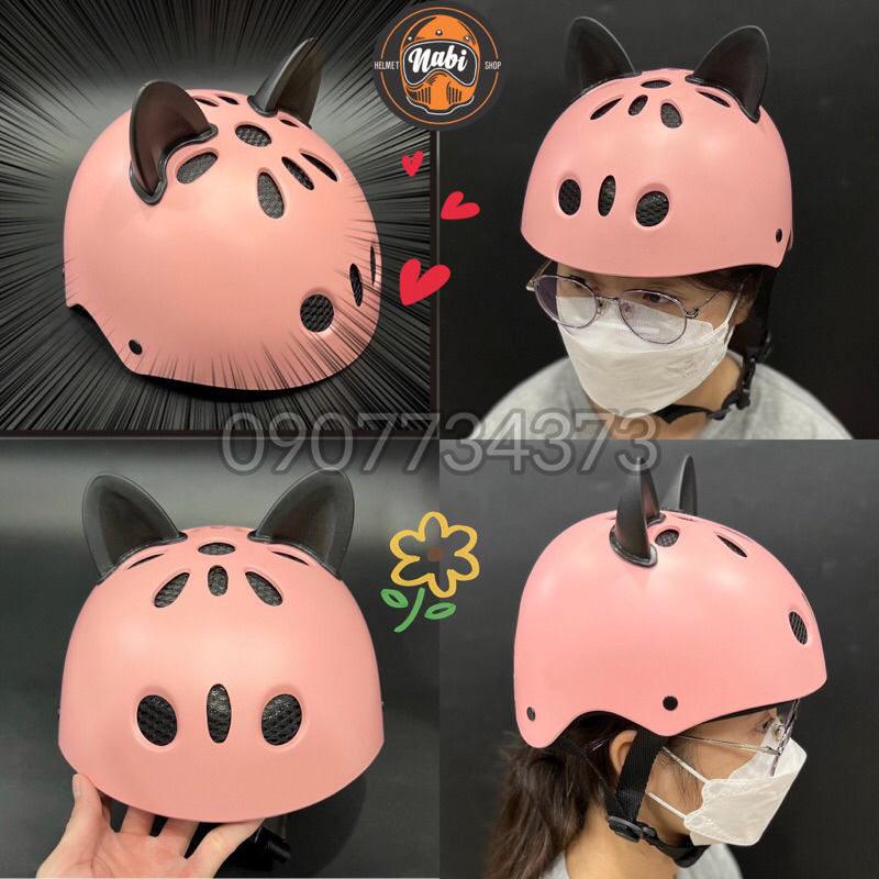 Mũ bảo hiểm Cartoon cho bé siêu dễ thương